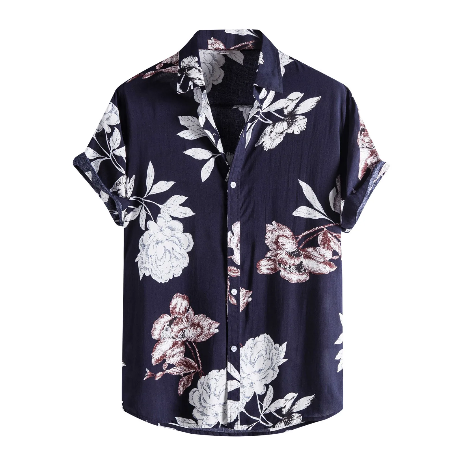 Mens Floral Print Camisa Masculina Summer Hawaiian Blouse Vintage Dress Shirts Short Sleeve Lapel Camisa Casual Buttons Blusas
Mens Floral Print Camisa Masculina Summer Hawaiian Blouse Vintage Dress Shirts Short Sleeve Lapel Camisa Casual Buttons Blusas