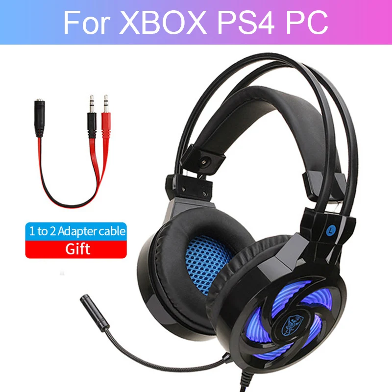 Для PS4 компьютерных игр наушники для работы за компьютером геймер проводные С