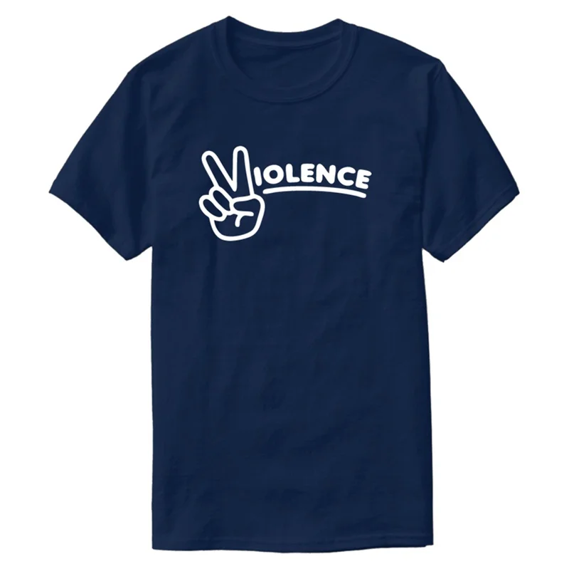 Slogan Violence T-Shirt For Mens Classical Famous Solid Color Fitness Adult Tshirts 2020 Short Sleeve Camisetas Top Tee
Slogan Violence T-Shirt For Mens Classical Famous Solid Color Fitness Adult Tshirts 2020 Short Sleeve Camisetas Top Tee