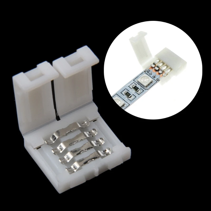 2021 New Solderless Clip-on Coupler Connector 4 Pin 10mm For 5050 RGB LED Strip Light
2021 New Solderless Clip-on Coupler Connector 4 Pin 10mm For 5050 RGB LED Strip Light