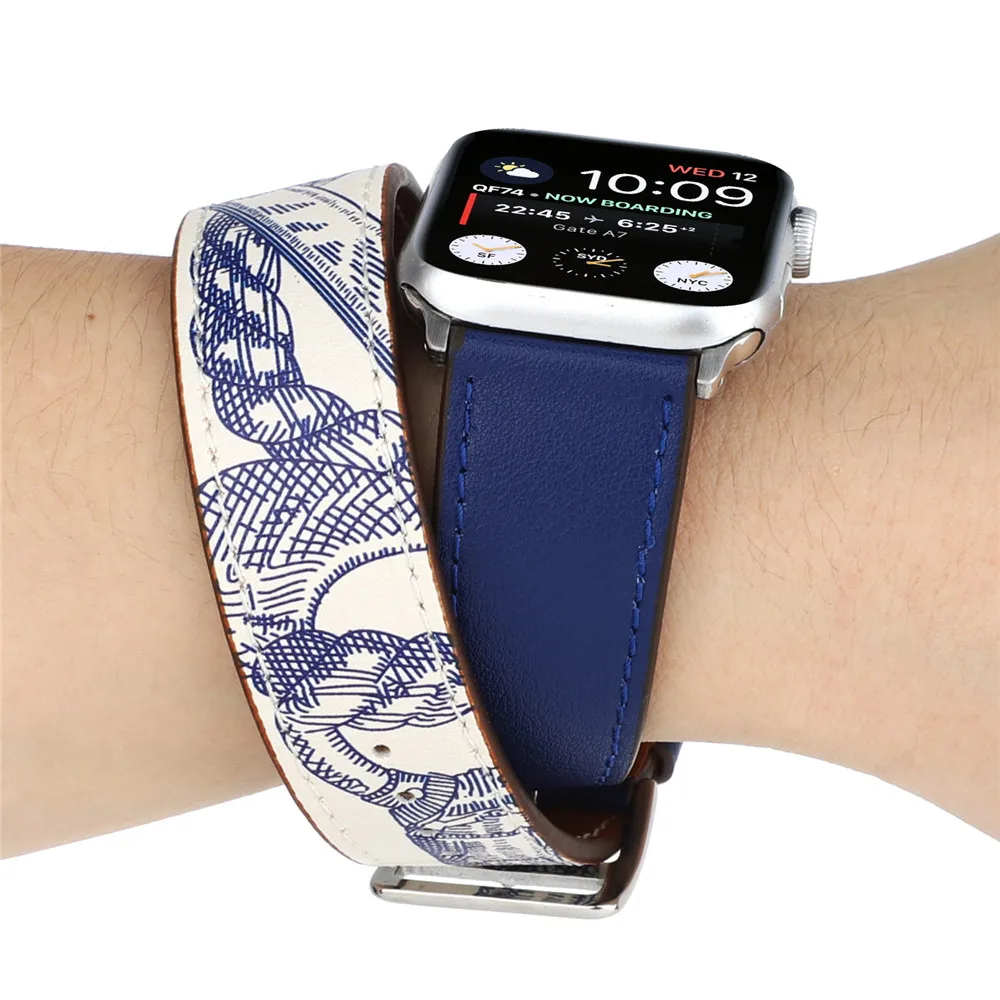 Ремешок Apple Watch из коровьей натуральной кожи для iwatch 5/4 42 мм 44 оригинальный