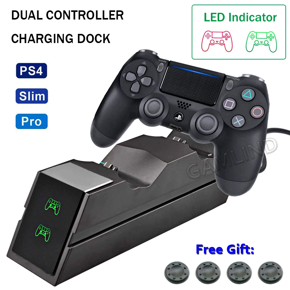 

Wireless Controller Fast Charger Stand for Playstation 4 PS4/SLIM/PRO Dualshock PS 4 PRO Game Pad Joystick Charging Dock Station