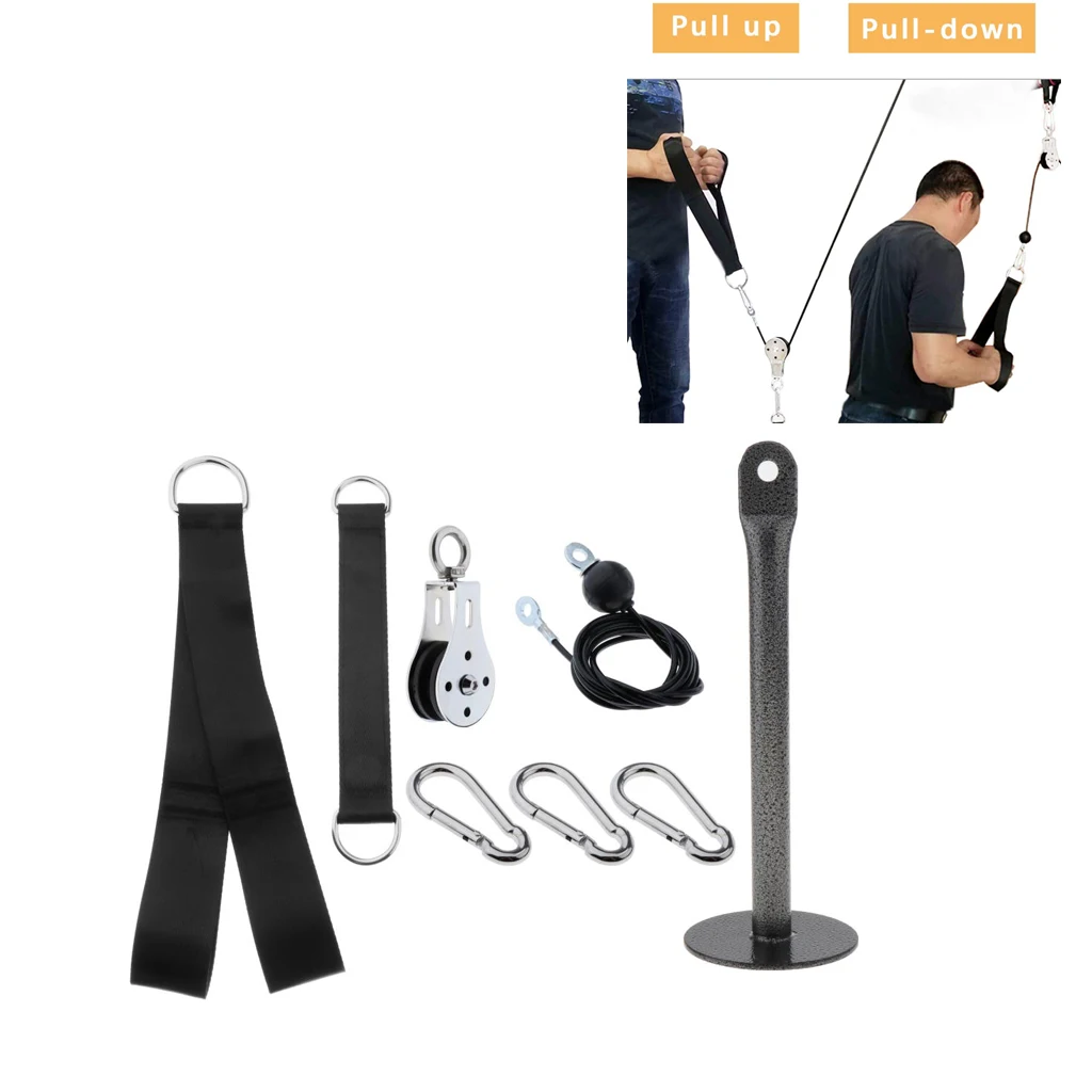 Fitness DIY Pulley Cable Machine Setup Attachment Biceps Arm Strength Training
Fitness DIY Pulley Cable Machine Setup Attachment Biceps Arm Strength Training