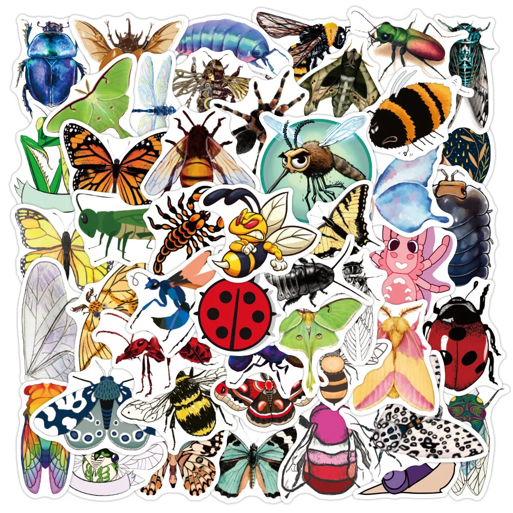 10/30/50PCS Mix Insects Decal Stickers Aesthetic Laptop Water Bottle Fridge Phone Waterproof DIY Graffiti Sticker Pack Kid Toy
10/30/50PCS Mix Insects Decal Stickers Aesthetic Laptop Water Bottle Fridge Phone Waterproof DIY Graffiti Sticker Pack Kid Toy