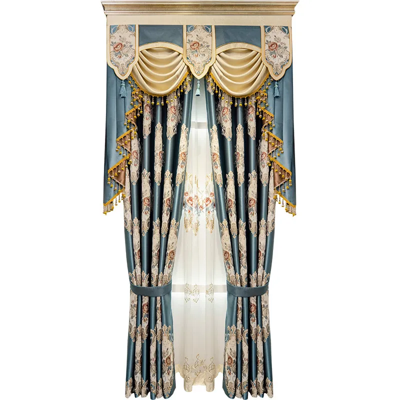 European Style Chenille Jacquard Curtains High-end Luxury Living Room and Bedroom Shading Luxury High-precision Curtain
European Style Chenille Jacquard Curtains High-end Luxury Living Room and Bedroom Shading Luxury High-precision Curtain