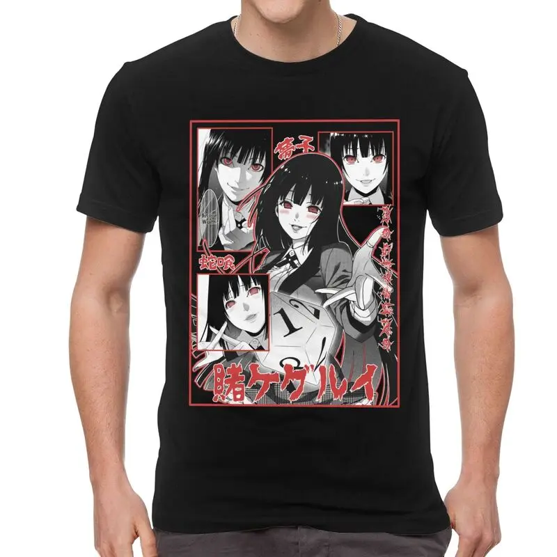 Anime Manga Kakegurui T Shirt Mens 100% Cotton Printed T-shirt Fashion Tshirt Short Sleeve Compulsive Gambler Tee Tops
Anime Manga Kakegurui T Shirt Mens 100% Cotton Printed T-shirt Fashion Tshirt Short Sleeve Compulsive Gambler Tee Tops