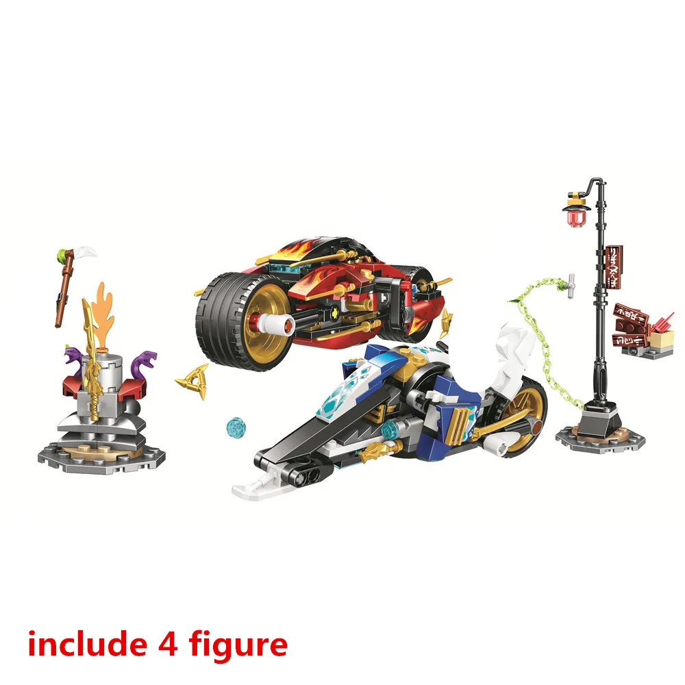 Ninjagoed Kai's Blade Cycle Zane's Snowmobile Building Blocks Kit Bricks Classic Movie Ninja Model Kids Toys Compatible 70672
Ninjagoed Kai's Blade Cycle Zane's Snowmobile Building Blocks Kit Bricks Classic Movie Ninja Model Kids Toys Compatible 70672