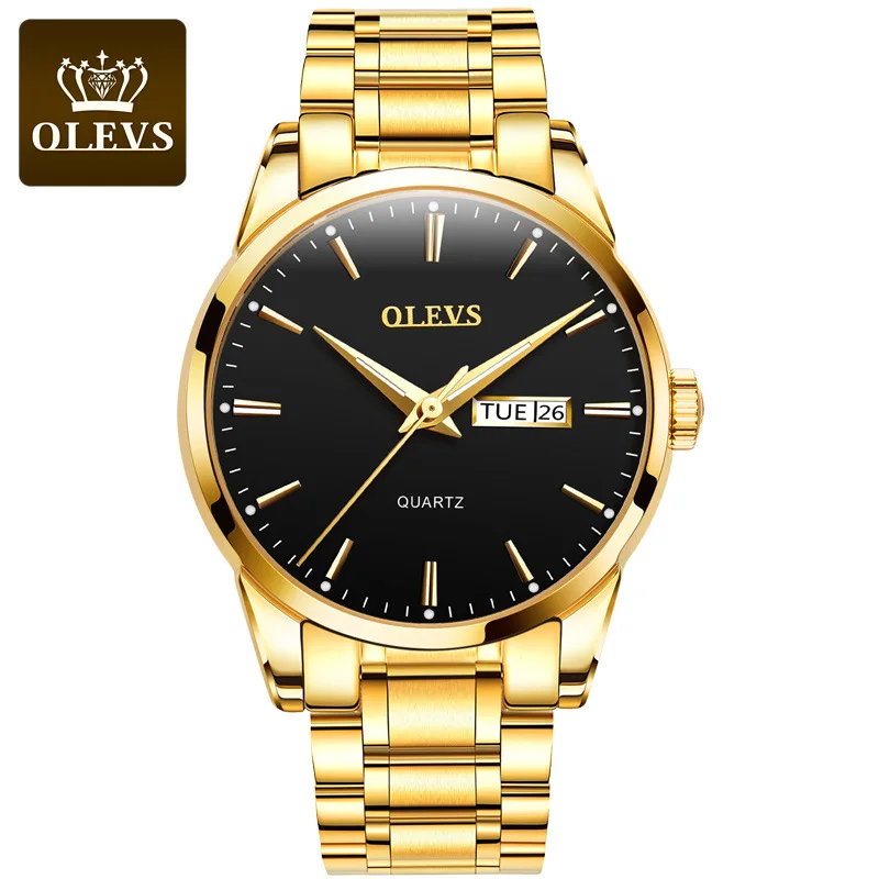 Olevs Brand Watch Quartz Watch Multi-Functional Waterproof Luminous Men's Watch Men's Watch Stainless Steel Watch
Olevs Brand Watch Quartz Watch Multi-Functional Waterproof Luminous Men's Watch Men's Watch Stainless Steel Watch