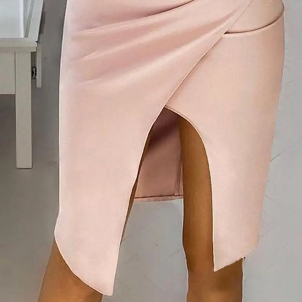 Elegant Women Solid Knee-Length Dress Sleeveless Hollow Out Split Party Dress V-Neck Lady Slim Chest Wrapping Dress Vestido
Elegant Women Solid Knee-Length Dress Sleeveless Hollow Out Split Party Dress V-Neck Lady Slim Chest Wrapping Dress Vestido