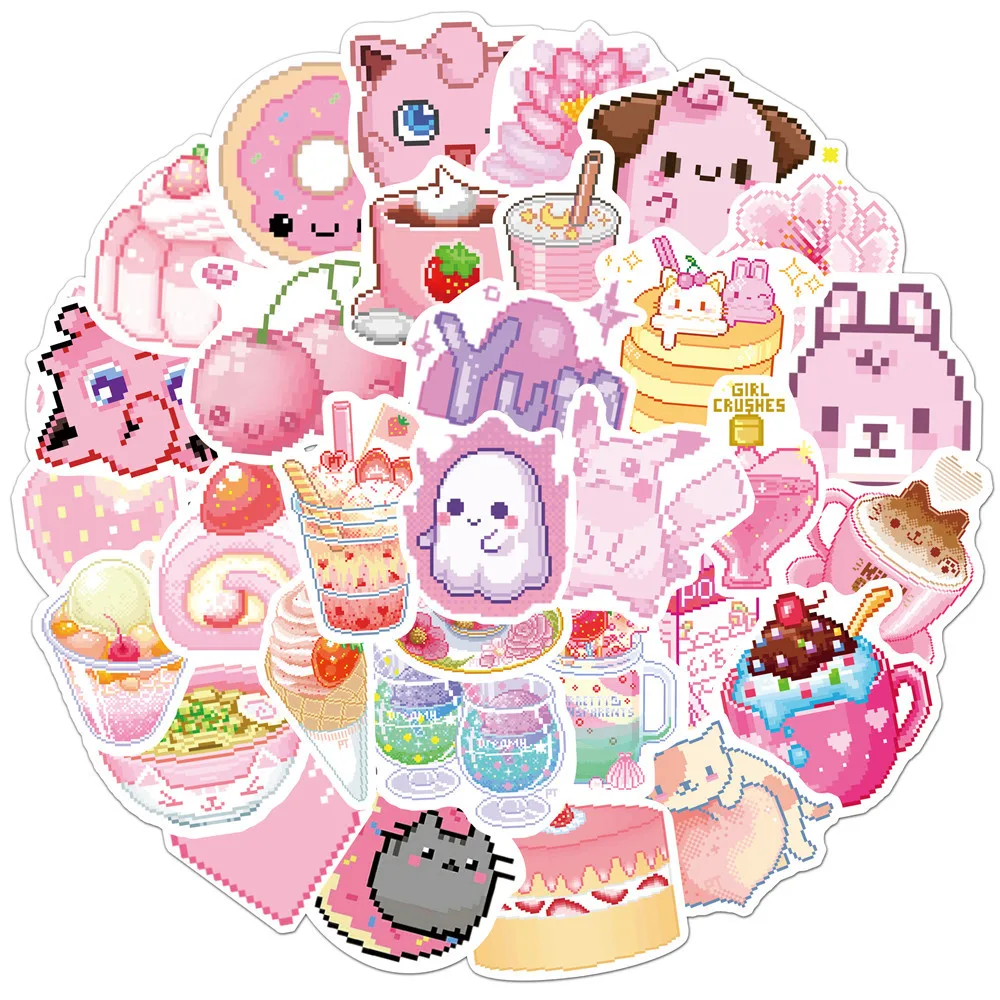 10/30/50PCS INS Style Cute Pink Pixel Cartoon Stickers Bike Travel Laptop Graffiti Waterproof Sticker Kid Toy Decal Wholesale
10/30/50PCS INS Style Cute Pink Pixel Cartoon Stickers Bike Travel Laptop Graffiti Waterproof Sticker Kid Toy Decal Wholesale