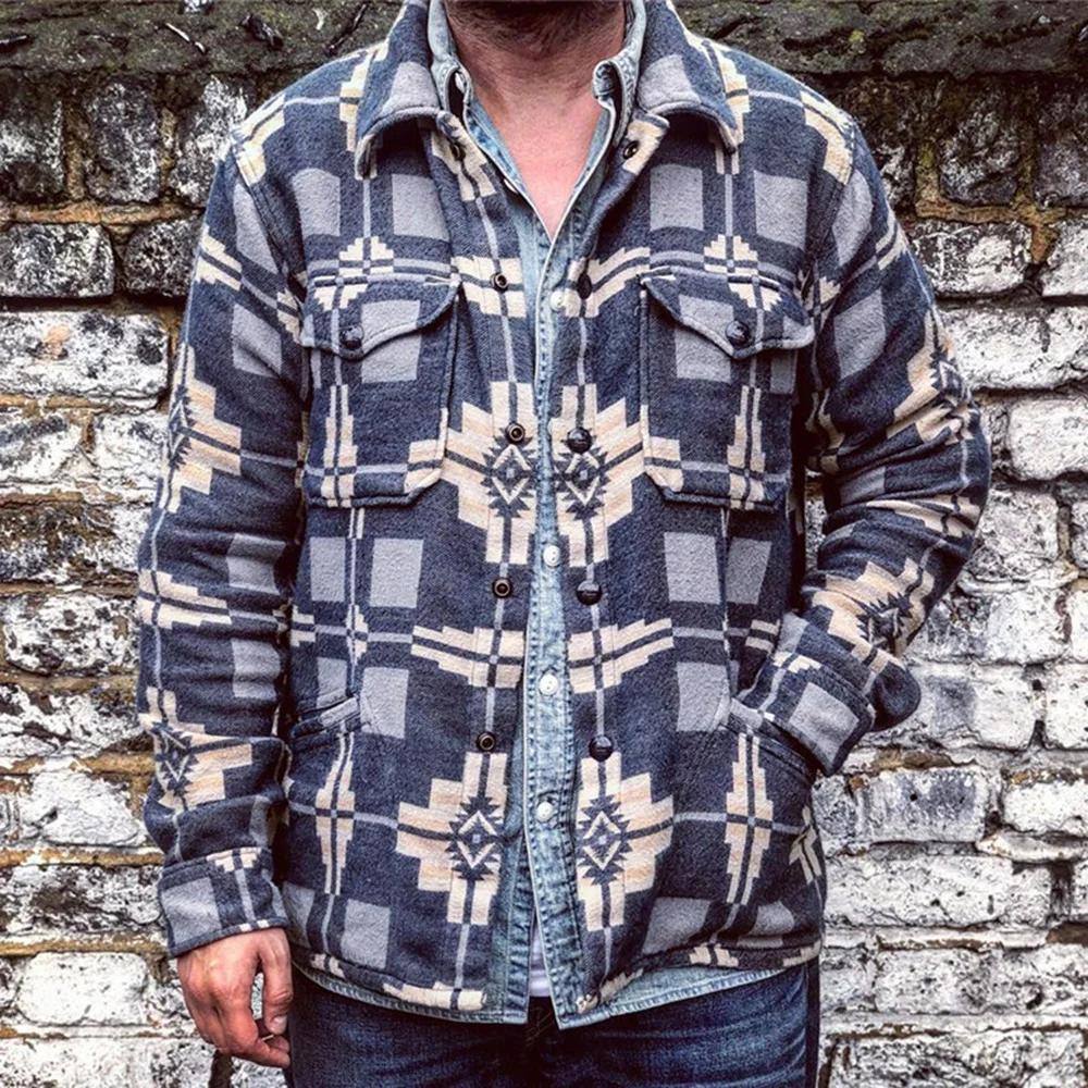 Pocket Geometric Lapel Single-Breasted Men's Jacket 2021 New Fashion Hip Hop Classic Male Clothing Casual Man Coat Loose Jackets
Pocket Geometric Lapel Single-Breasted Men's Jacket 2021 New Fashion Hip Hop Classic Male Clothing Casual Man Coat Loose Jackets