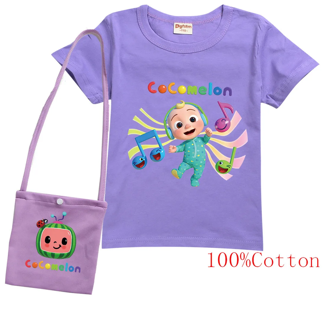 2021 Summer Fashion Unisex Baby Cocomelon JJ T Shirt with Bag Boys Short Sleeves T-shirt Baby Girls Cotton Tops Children Clothes
2021 Summer Fashion Unisex Baby Cocomelon JJ T Shirt with Bag Boys Short Sleeves T-shirt Baby Girls Cotton Tops Children Clothes