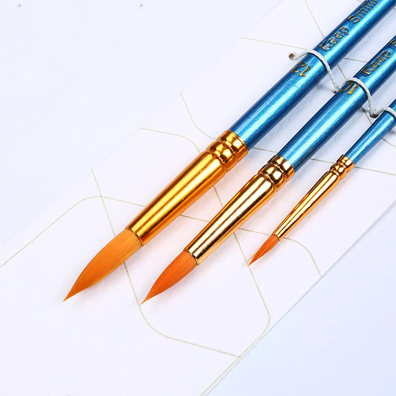 3 Pcs/Set Paint Brushes Supplies Watercolor Paint Pen 2Color Wooden Handle For Painting Double Color Nylon Hair Round Brush
3 Pcs/Set Paint Brushes Supplies Watercolor Paint Pen 2Color Wooden Handle For Painting Double Color Nylon Hair Round Brush