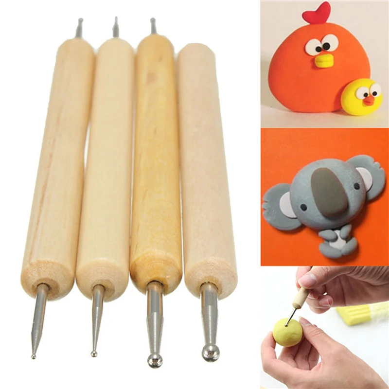 4 Types Stylus Polymer Clay Pottery Ceramics Sculpting Modeling Handmade Ball Stylus Clay Sculpting Tools Set
4 Types Stylus Polymer Clay Pottery Ceramics Sculpting Modeling Handmade Ball Stylus Clay Sculpting Tools Set