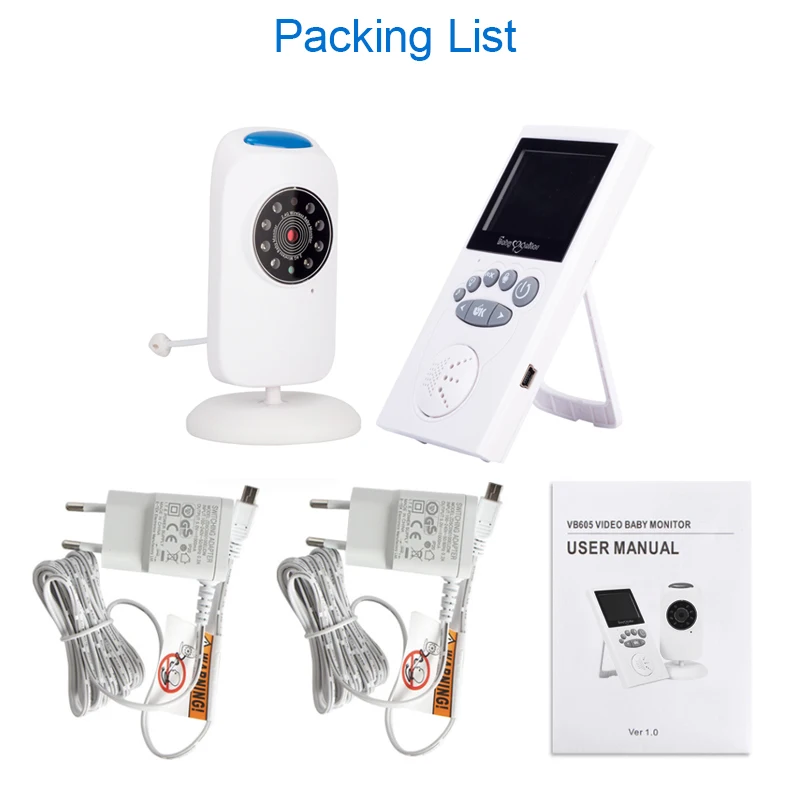 Smar 2.4 inch Audio Video Wireless Baby Monitor Security Camera Baby Nanny Music Intercom Night Vision Temperature Monitoring
Smar 2.4 inch Audio Video Wireless Baby Monitor Security Camera Baby Nanny Music Intercom Night Vision Temperature Monitoring