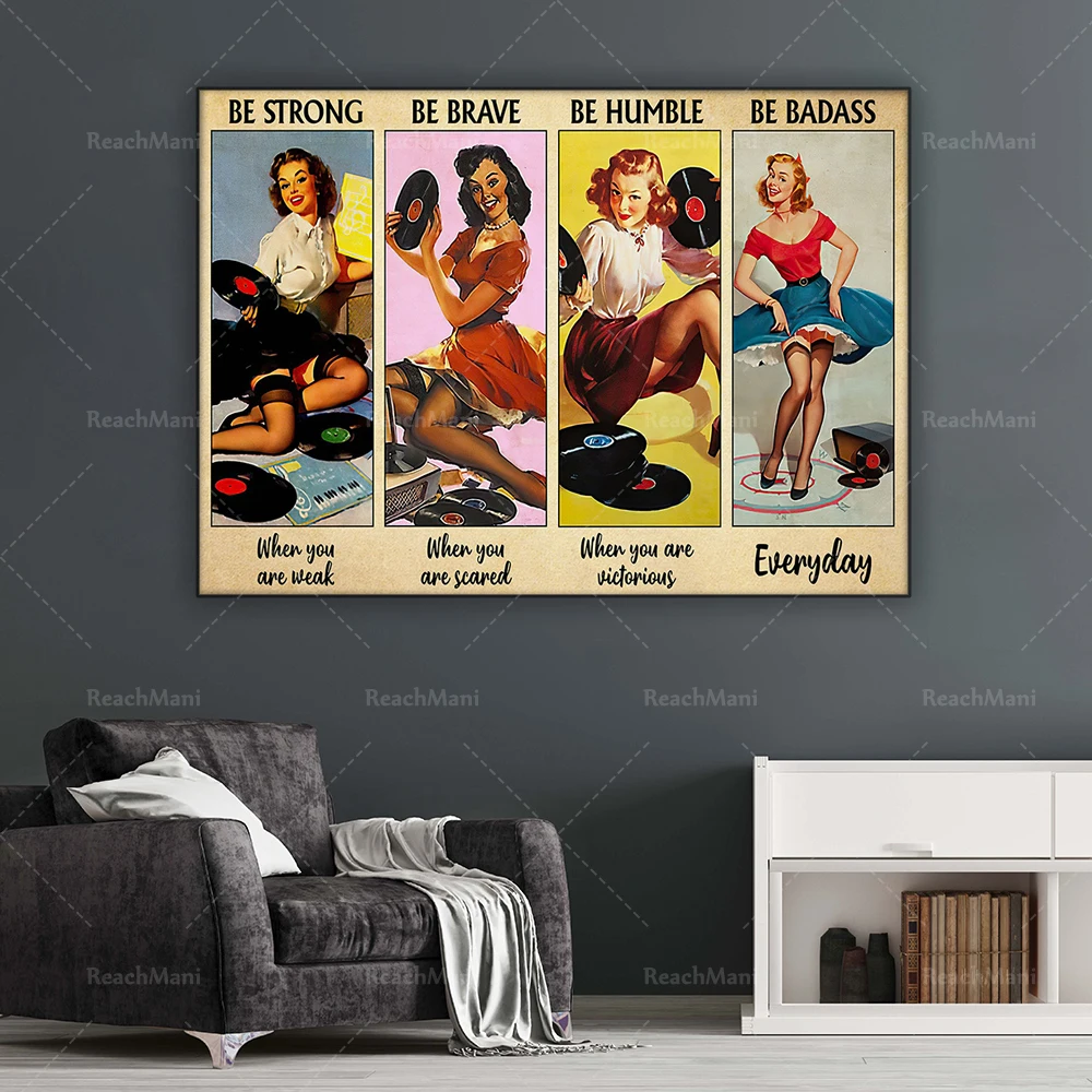 Vinyl Records Phonograph Records and Girls Poster Be Strong When You Are Weak Home Poster Home Living Decor Display
Vinyl Records Phonograph Records and Girls Poster Be Strong When You Are Weak Home Poster Home Living Decor Display
