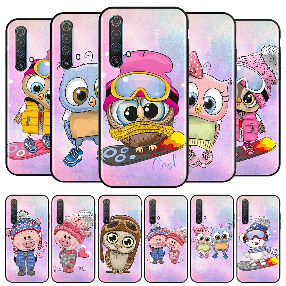 Cartoon Girl Cute Owl For OPPO Realme Q3 Q2 V15 V3 X50 X7 X3 X2 XT Pro Carnival Superzoom 5G Silicone Black Phone Case
Cartoon Girl Cute Owl For OPPO Realme Q3 Q2 V15 V3 X50 X7 X3 X2 XT Pro Carnival Superzoom 5G Silicone Black Phone Case
