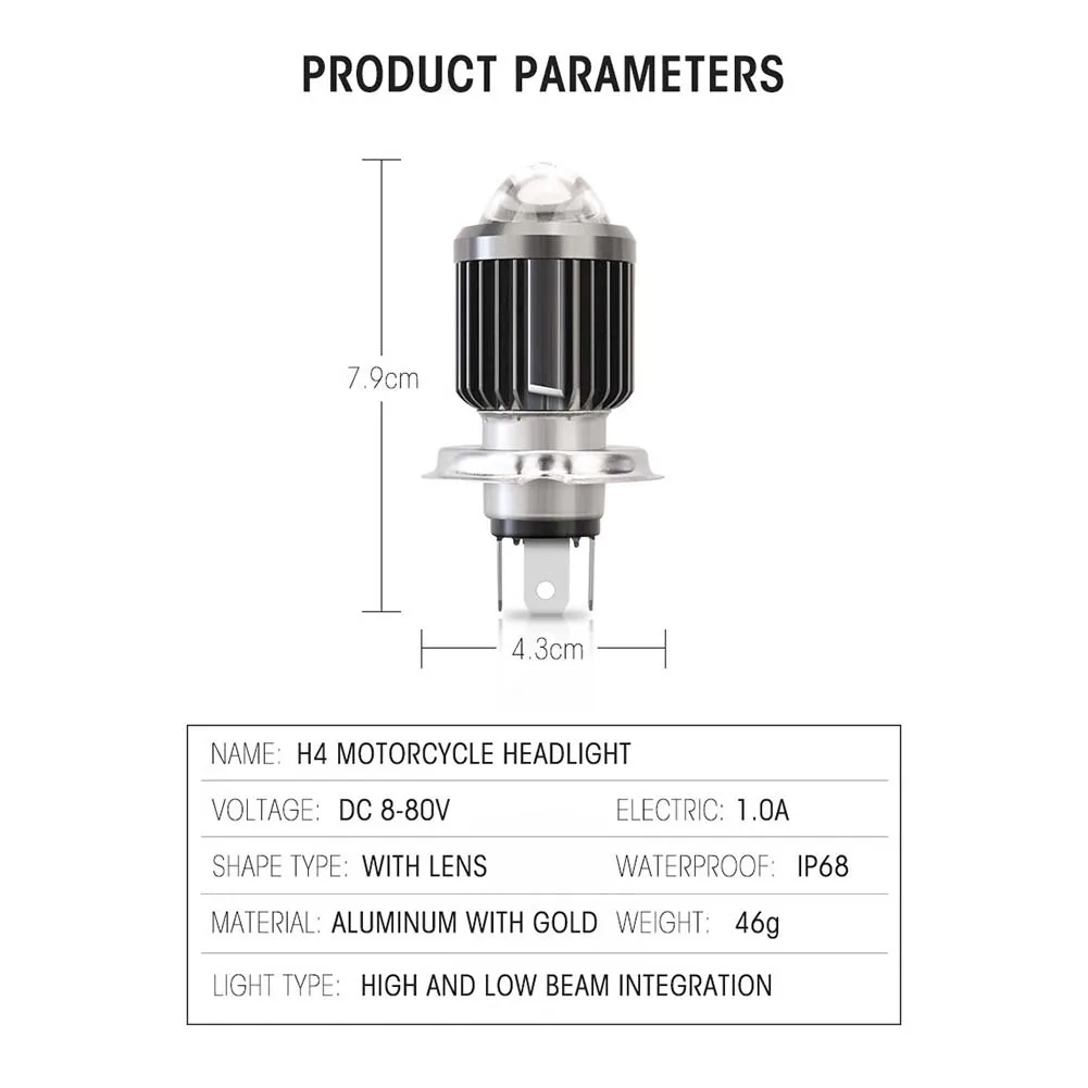 1pcs H4 Moto Led Motorcycle Headlight Bulbs Dual Color Hi/Lo Beam Fog Lamp 12W DC 9-32 V 360 Degree Headlight,fog Light
1pcs H4 Moto Led Motorcycle Headlight Bulbs Dual Color Hi/Lo Beam Fog Lamp 12W DC 9-32 V 360 Degree Headlight,fog Light