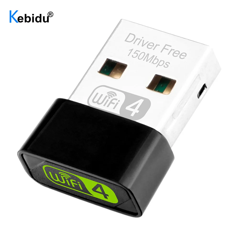 Kebidu USB WiFi Adapter for PC 150Mbps 2.4GHz Wireless Network Card Adapter Wi-Fi Receiver for Windows 10/8/7XP Laptop Desktop
Kebidu USB WiFi Adapter for PC 150Mbps 2.4GHz Wireless Network Card Adapter Wi-Fi Receiver for Windows 10/8/7XP Laptop Desktop