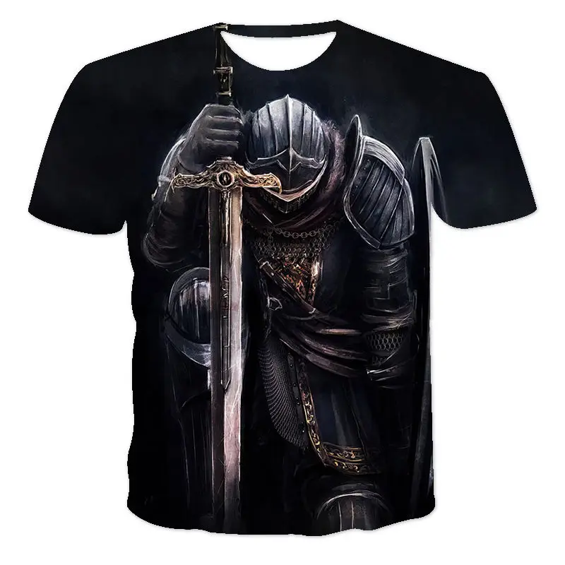 Casual fashion 3D knight ranger printing 2021 new summer short-sleeved round neck men's sports T-shirt
Casual fashion 3D knight ranger printing 2021 new summer short-sleeved round neck men's sports T-shirt