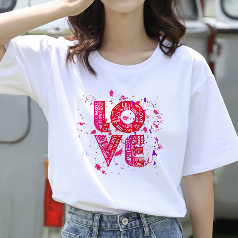 2021 Summer Oversized T-shirt LOVE Cartoon Simple Graphic T Shirt Women Tops O-neck White Tees Funny Girls Tshirt PLUS SIZE XXL
2021 Summer Oversized T-shirt LOVE Cartoon Simple Graphic T Shirt Women Tops O-neck White Tees Funny Girls Tshirt PLUS SIZE XXL