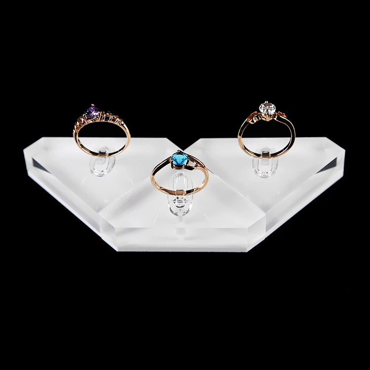 6 Pcs White Acrylic Crystal Triangle Ring Stands Ring Display Rack Ring Organizer Ring Display Case Jewellery Prop Jewelry Tray
6 Pcs White Acrylic Crystal Triangle Ring Stands Ring Display Rack Ring Organizer Ring Display Case Jewellery Prop Jewelry Tray
