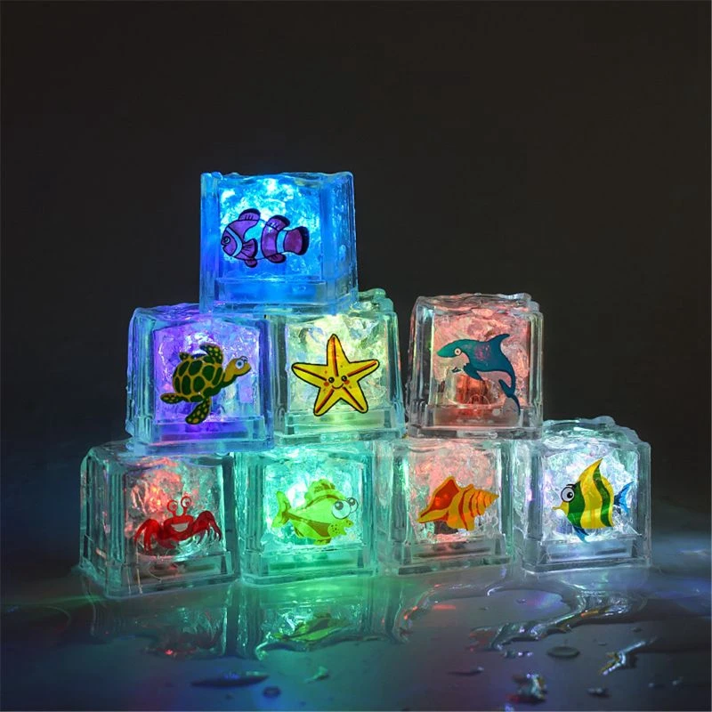 Bath Toys for Baby Toddler Floating Lit Ice Cubes LED Light Up with 7 Color Lights in Water Glowing Sea Animal Ice Cube
Bath Toys for Baby Toddler Floating Lit Ice Cubes LED Light Up with 7 Color Lights in Water Glowing Sea Animal Ice Cube