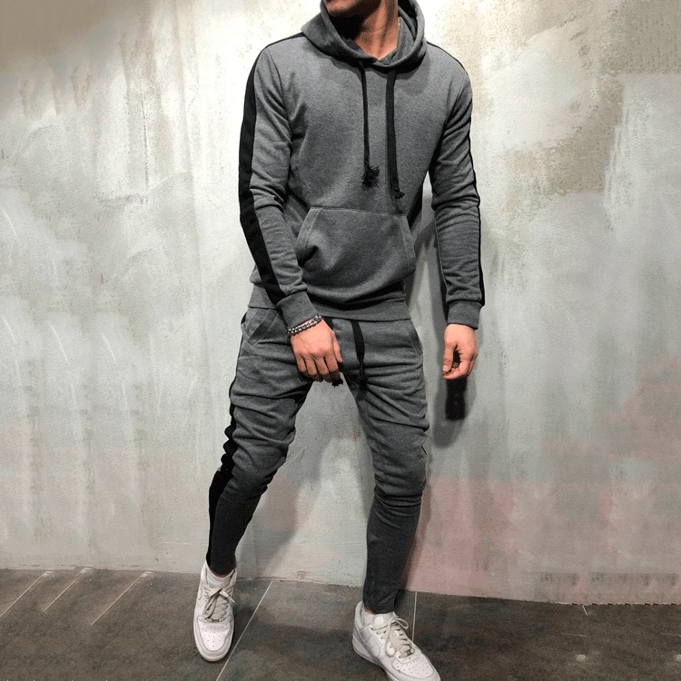 New Men's Hooded Solid-color Sportswear Casual Hot Style Hoodie Suit
New Men's Hooded Solid-color Sportswear Casual Hot Style Hoodie Suit