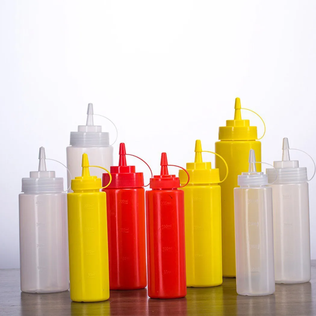 5PCS Squeeze Bottles With Cover Condiment Dispenser For Ketchup BBQ Oil For Ketchup Mustard Mayo Hot Sauces Olive Oil Bottle
5PCS Squeeze Bottles With Cover Condiment Dispenser For Ketchup BBQ Oil For Ketchup Mustard Mayo Hot Sauces Olive Oil Bottle