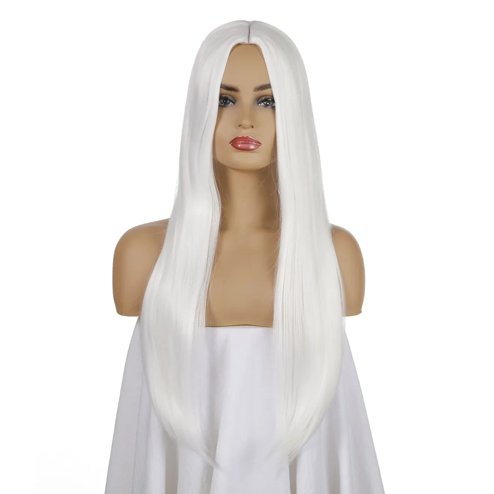 Long White Wig Straight Wig for White/Black Women Hair Wigs Heat Resistant Synthetic Wig Natural Fake Hair Romance Style
Long White Wig Straight Wig for White/Black Women Hair Wigs Heat Resistant Synthetic Wig Natural Fake Hair Romance Style