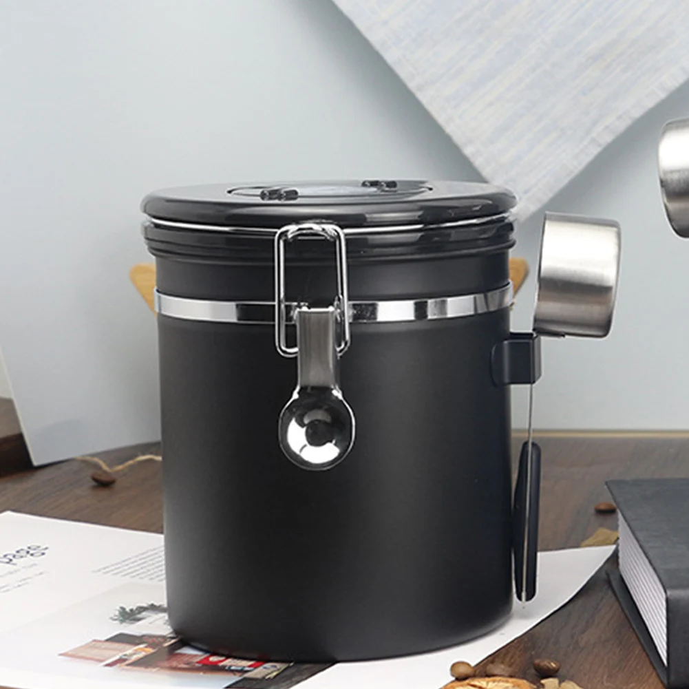 Stainless Steel Tea Sugar Can Container Sealing Bottles Smell Proof Beans With Spoon One Way Airtight Coffee Canister
Stainless Steel Tea Sugar Can Container Sealing Bottles Smell Proof Beans With Spoon One Way Airtight Coffee Canister