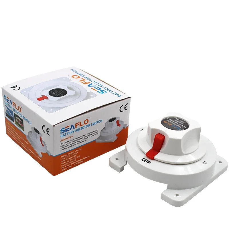 SEAFLO Battery Selector Switch 3 Piston Electric Marine Yachts RV Boat Caravans Switch
SEAFLO Battery Selector Switch 3 Piston Electric Marine Yachts RV Boat Caravans Switch
