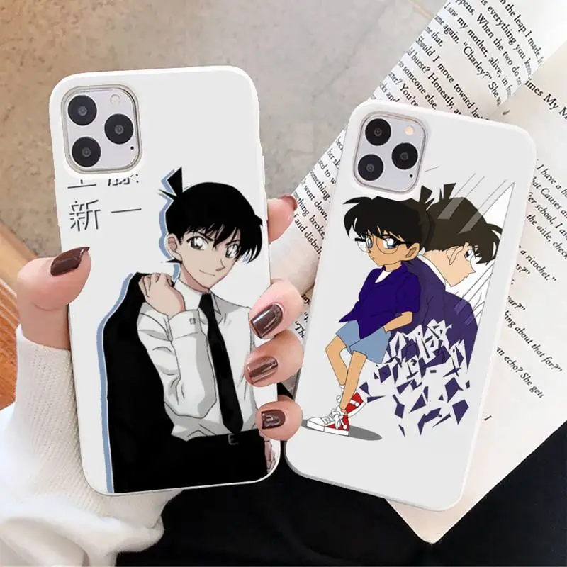 Anime Detective Conan Phone Case White Candy Color for iPhone 11 12 13 mini pro XS MAX 8 7 6 6S Plus X SE 2020 XR
Anime Detective Conan Phone Case White Candy Color for iPhone 11 12 13 mini pro XS MAX 8 7 6 6S Plus X SE 2020 XR