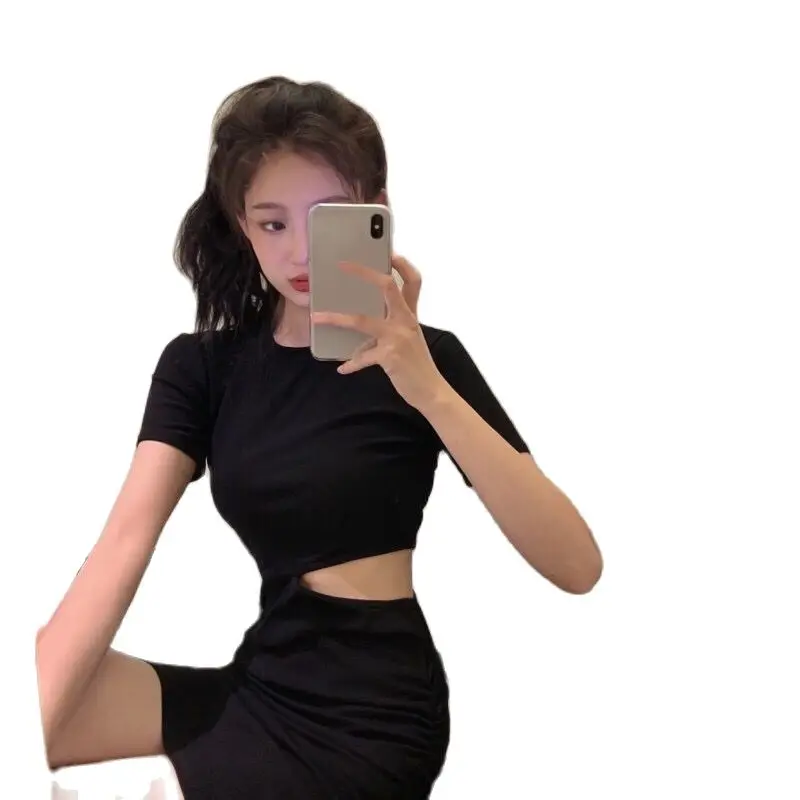 Sexy Waist Slim Short-sleeved Dress Female Summer 2021 New Solid Color High-waist Pleated Short Skirt
Sexy Waist Slim Short-sleeved Dress Female Summer 2021 New Solid Color High-waist Pleated Short Skirt