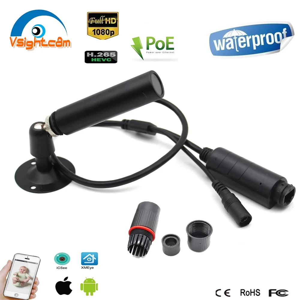 Vsightcam IMX307 IP POE Camera 1080P Mini Bullet Camera Onvif P2P Web Equipment Camera mini Waterproof Surveillance Security
Vsightcam IMX307 IP POE Camera 1080P Mini Bullet Camera Onvif P2P Web Equipment Camera mini Waterproof Surveillance Security