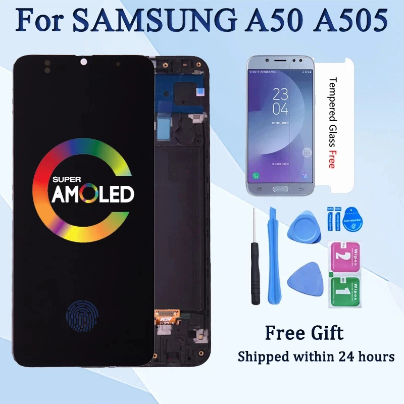 AMOLED 6.4'' For Samsung Galaxy A50 SM-A505FN/DS A505F/DS A505 LCD Display with Touch Screen Digitizer For Samsung A50 lcd
AMOLED 6.4'' For Samsung Galaxy A50 SM-A505FN/DS A505F/DS A505 LCD Display with Touch Screen Digitizer For Samsung A50 lcd