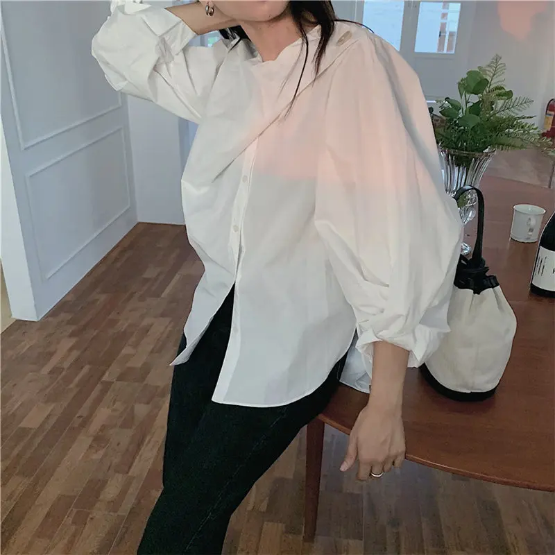 Sweet Casual Women Gentle Girls OL All-Match 2021 High Quality Leisure Chic Loose Lady Blouses Puff Sleeves Shirts
Sweet Casual Women Gentle Girls OL All-Match 2021 High Quality Leisure Chic Loose Lady Blouses Puff Sleeves Shirts