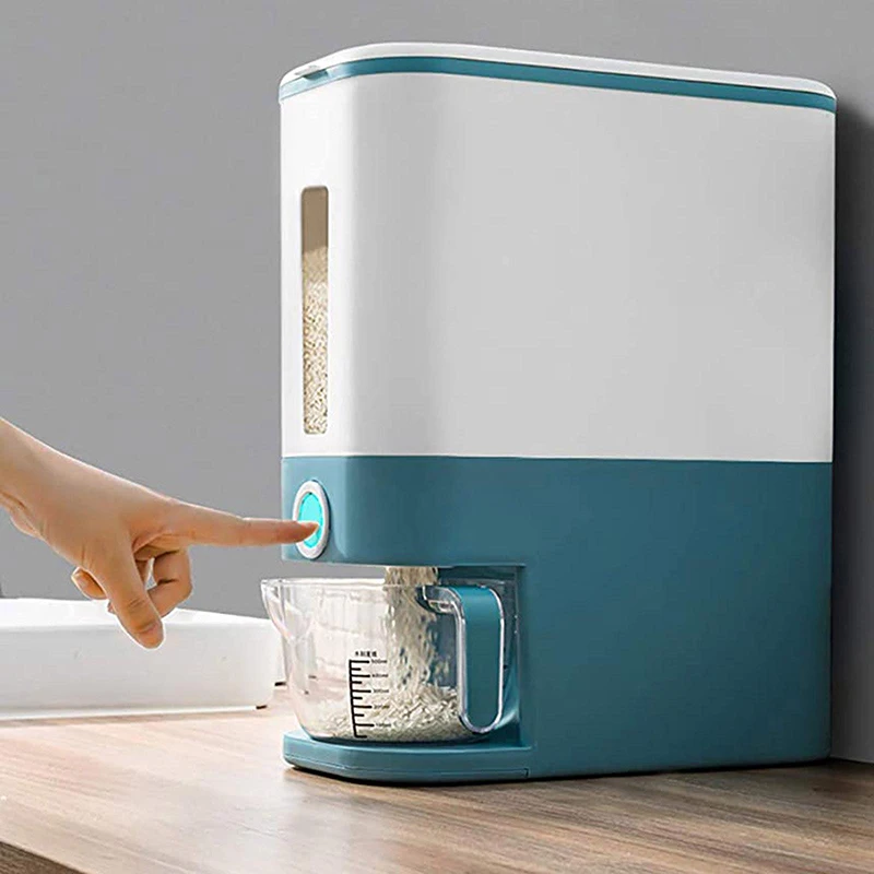 Automatic Plastic Cereal Dispenser Storage Box Measuring Cup Kitchen Food Tank Rice Container Organizer Grain Storage Cans
Automatic Plastic Cereal Dispenser Storage Box Measuring Cup Kitchen Food Tank Rice Container Organizer Grain Storage Cans