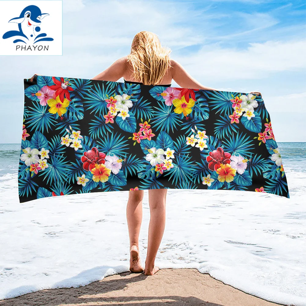 PHAYON Floral Printed Beach Towel Outdoor Water Portable Sports Towel Quick Drying Flowers Swimming Surf Towels Bath Towel
PHAYON Floral Printed Beach Towel Outdoor Water Portable Sports Towel Quick Drying Flowers Swimming Surf Towels Bath Towel