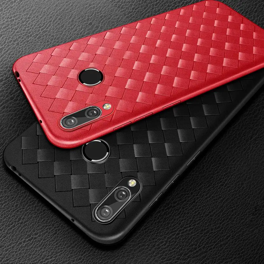 Тканый чехол с рисунком для Huawei Honor 8C 6 26 дюйма мягкий силиконовый сеткой телефона