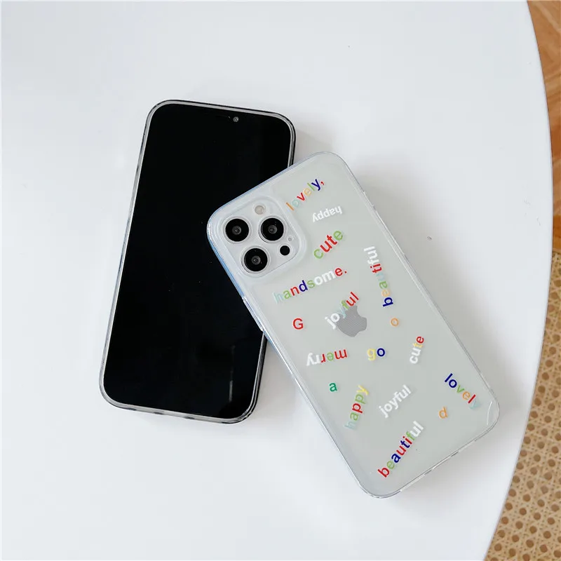 Fashion Simple English Letter Phone Case For iPhone 12 11 Pro Max XR XS Max X Clear Cases For Coque iPhone 7 8 Plus Soft Cover
Fashion Simple English Letter Phone Case For iPhone 12 11 Pro Max XR XS Max X Clear Cases For Coque iPhone 7 8 Plus Soft Cover