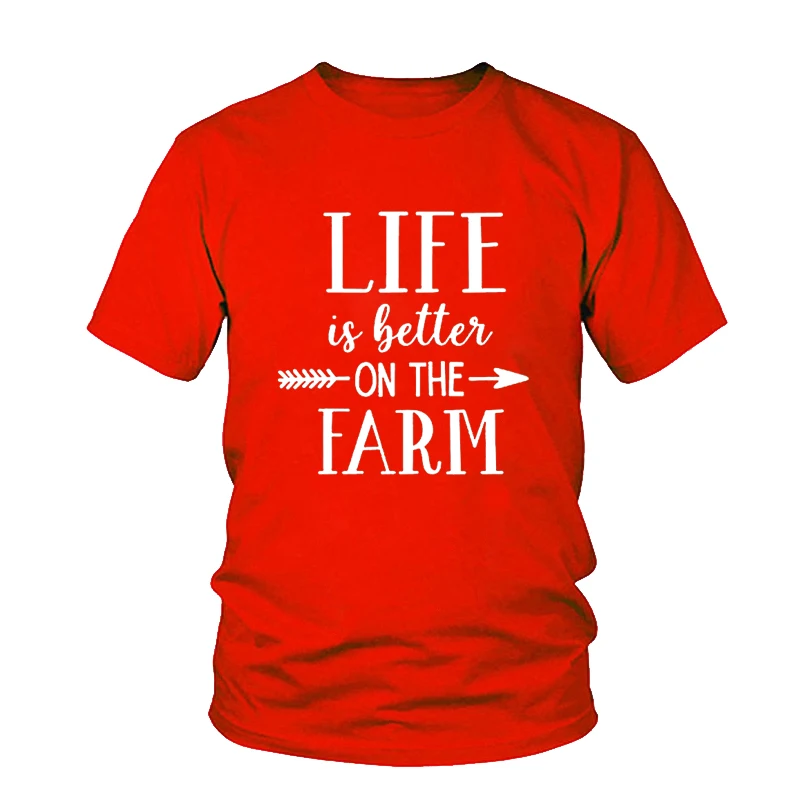 Women Tshirts Life Is Better On The Farm Shirt Fashion Letter Printed Crewneck Funny T Shirts Tumblr Unisex Aesthetic Tees Tops
Women Tshirts Life Is Better On The Farm Shirt Fashion Letter Printed Crewneck Funny T Shirts Tumblr Unisex Aesthetic Tees Tops