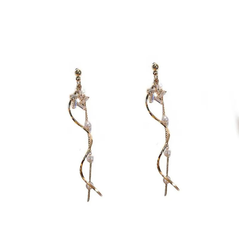 Simple Fairy Five-pointed Star Earrings Temperament Long Net Red Tassel Fashion Wild Earrings Valentine's Day Gift Wholesale
Simple Fairy Five-pointed Star Earrings Temperament Long Net Red Tassel Fashion Wild Earrings Valentine's Day Gift Wholesale