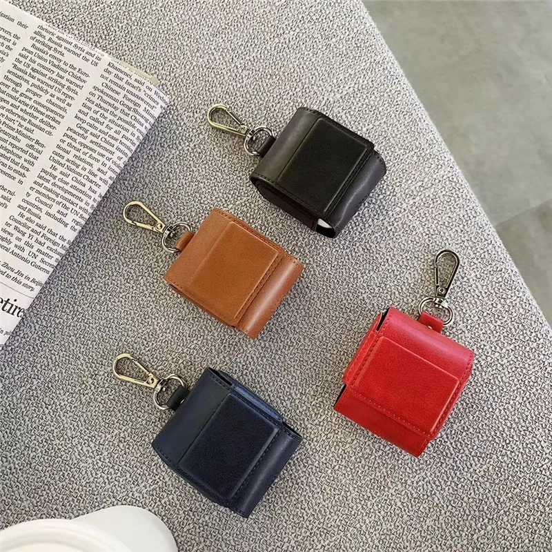 For AirPods 2 Case Cover Business Leather Wireless Bluetooth Earphone Cases For Apple Airpods Case Cover Funda Fashion 
For AirPods 2 Case Cover Business Leather Wireless Bluetooth Earphone Cases For Apple Airpods Case Cover Funda Fashion