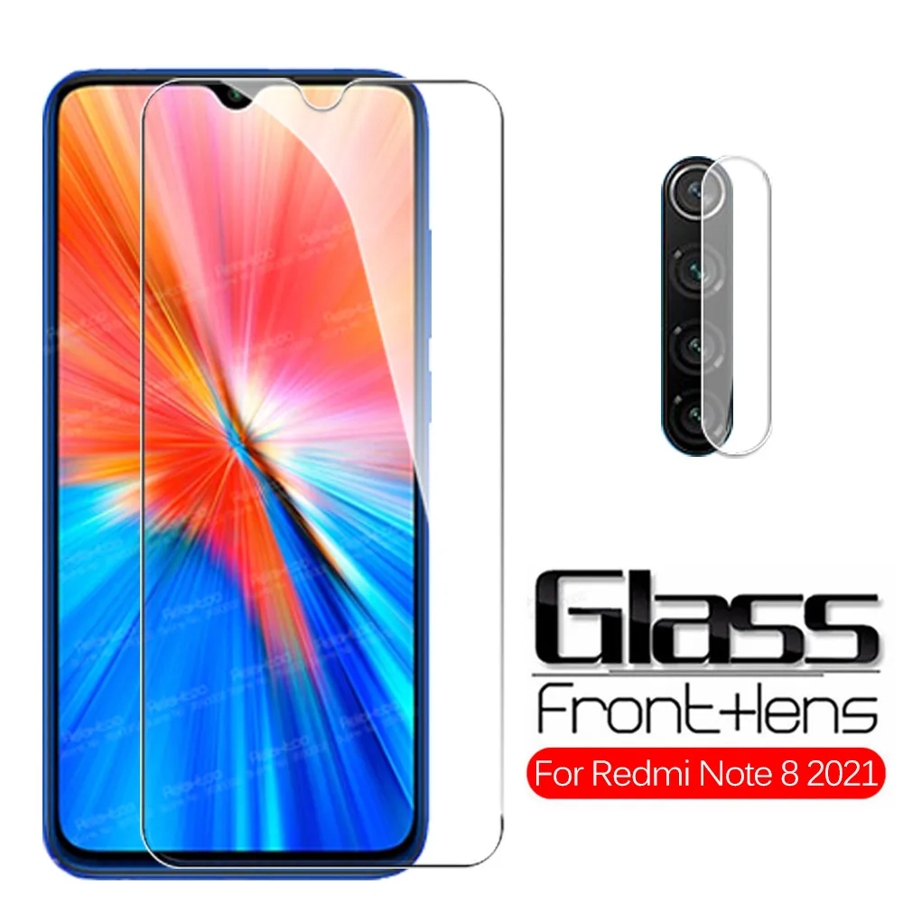Закаленное стекло для камеры Xiaomi Redmi Note 8 2021 Защитная пленка экрана | Мобильные