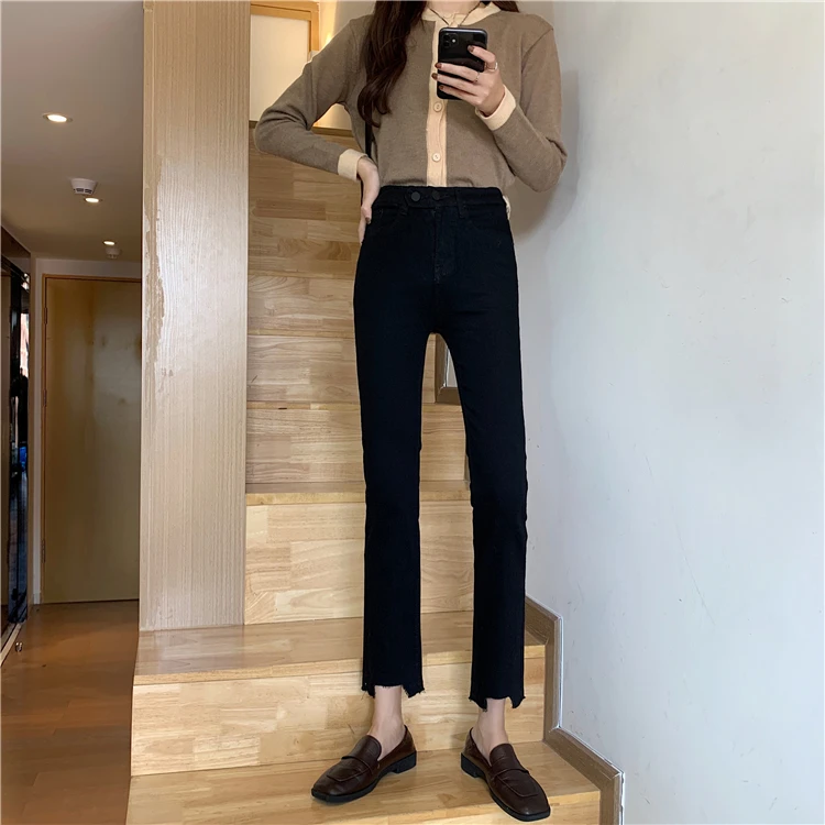 DD0223 The new high-waisted slim slim fit all-match straight tube nine-point pants jeans
DD0223 The new high-waisted slim slim fit all-match straight tube nine-point pants jeans