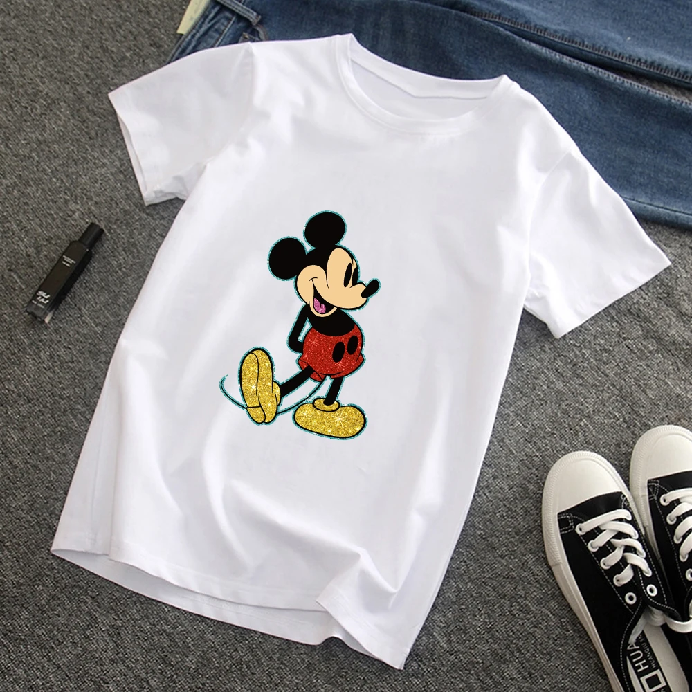 Disney T-shirt Women's Clothes Mickey Mouse Funny Expression Cartoon Printing White Harajuku Style Cute Korean Version Loose Top
Disney T-shirt Women's Clothes Mickey Mouse Funny Expression Cartoon Printing White Harajuku Style Cute Korean Version Loose Top