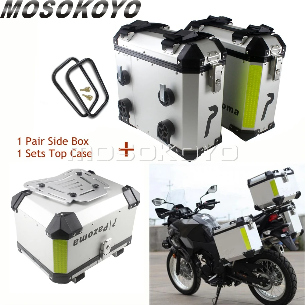 Универсальные мотоциклетные sidecase Pannier 36 л с полкой + 45 литровый верхний чехол для