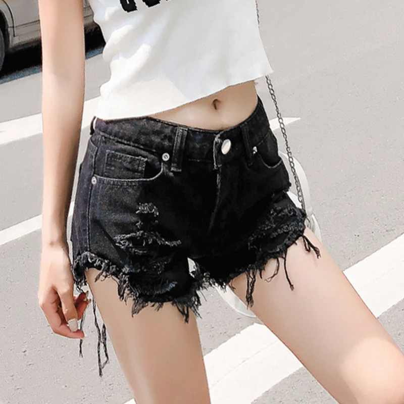 2020 Spring New Black Thin Look Bag Hip Sexy Loose Super Short Shorts Hole Denim Hot Short Women's Fashion Harajuku Shorts Women
2020 Spring New Black Thin Look Bag Hip Sexy Loose Super Short Shorts Hole Denim Hot Short Women's Fashion Harajuku Shorts Women