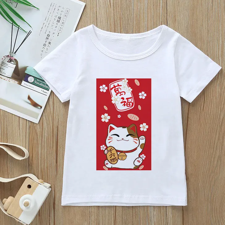 Casual Print Children Kids Shirt Cute Boys Girls T-shirt Cat Kawaii Round Neck Korean Design Harajuku Simple White Kids T-shirts
Casual Print Children Kids Shirt Cute Boys Girls T-shirt Cat Kawaii Round Neck Korean Design Harajuku Simple White Kids T-shirts
